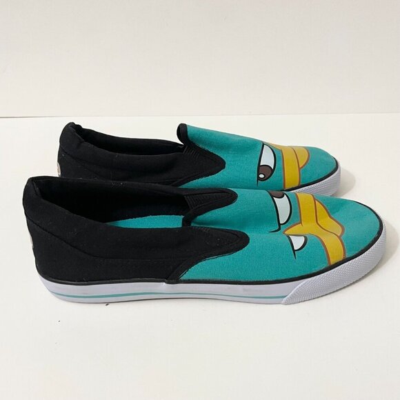 Disney Phineas ad Ferb Slip On Shoes Youth Boys Size 6 - Picture 2 of 14
